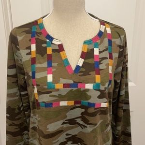 NWT Camo Camouflage long Sleeve Top